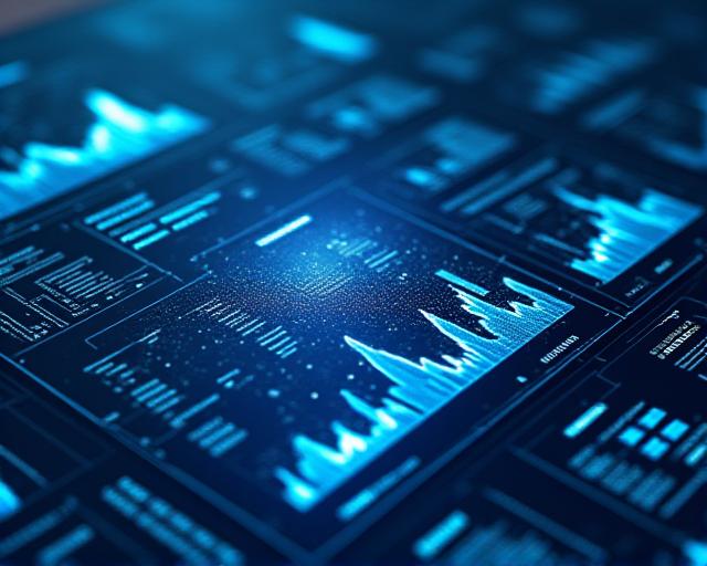 Futuristic AI Data Visualization Interface