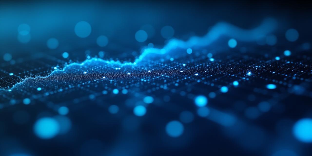 Close up of a high-tech data visualisation interface with neon accents