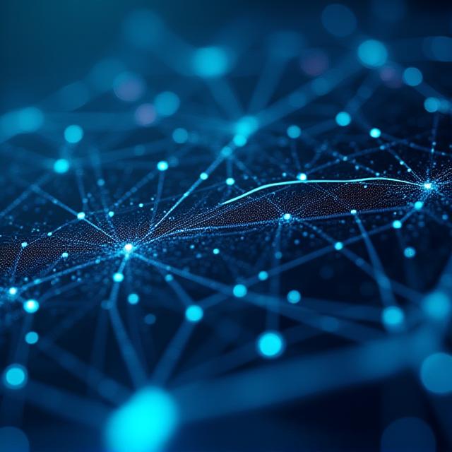 High-tech neural network interface analysing real-world sales data patterns